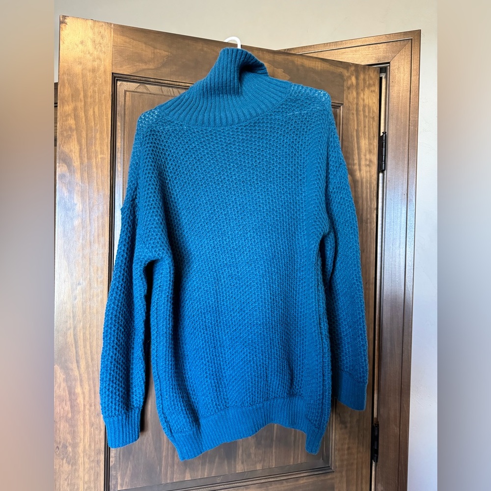 Blue Turtleneck